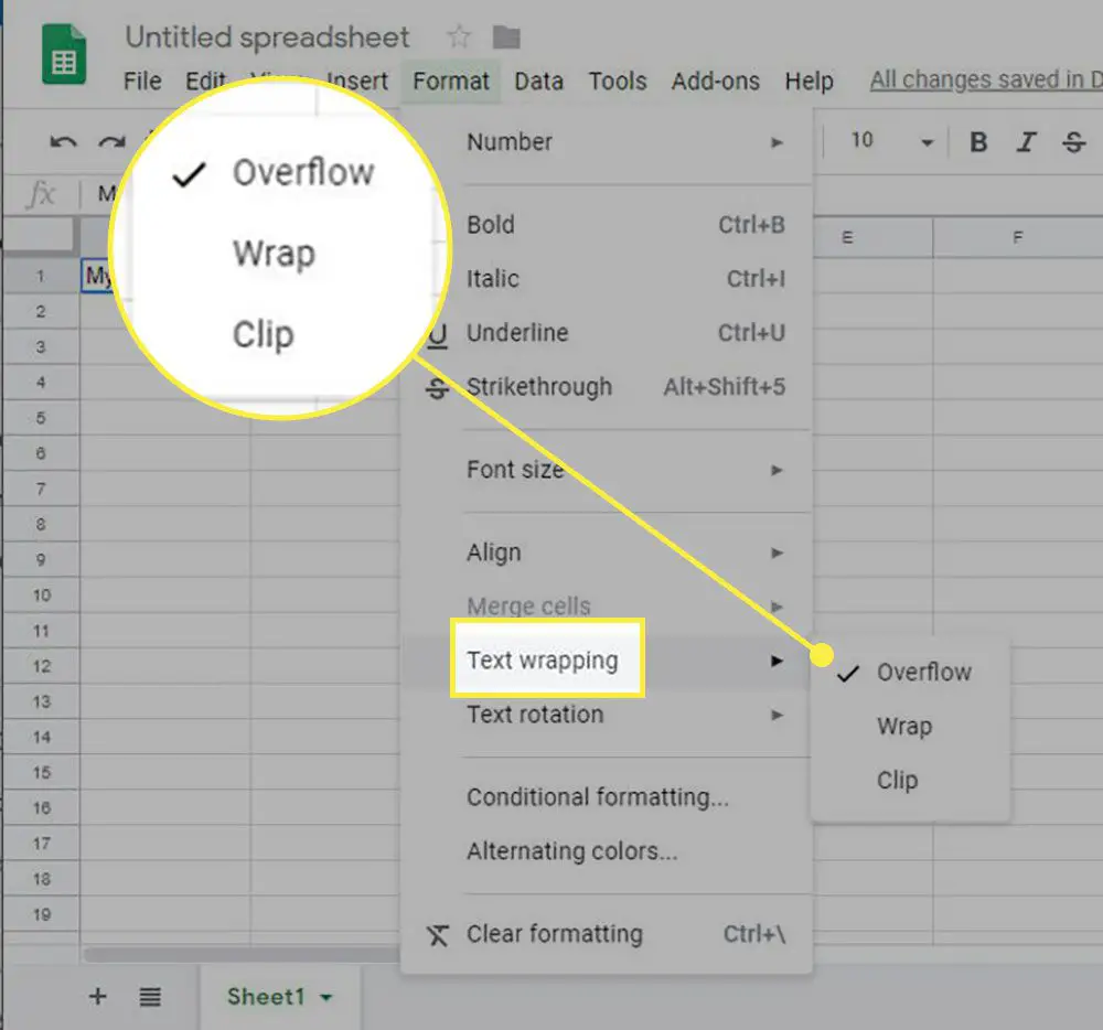 How To Fit Long Text In Google Sheets