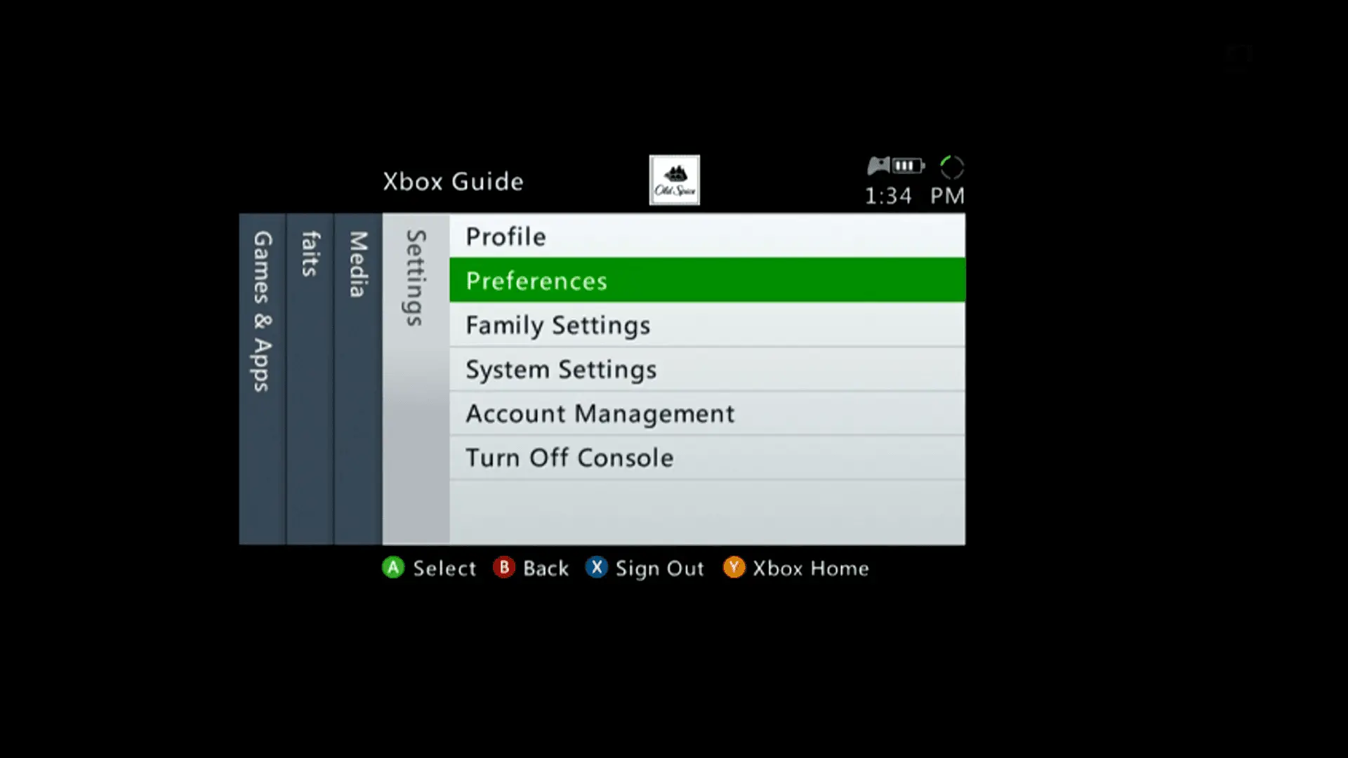 o guia do Xbox 360