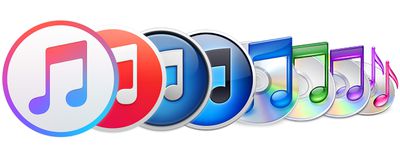 história dos logotipos do iTunes
