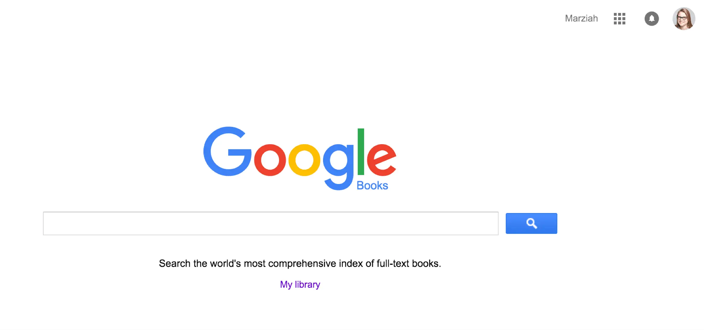 Captura de tela da página de pesquisa do Google Livros