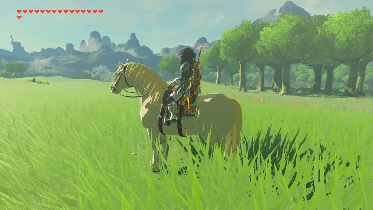 Royal White Stallion em Zelda: Breath of the Wild.