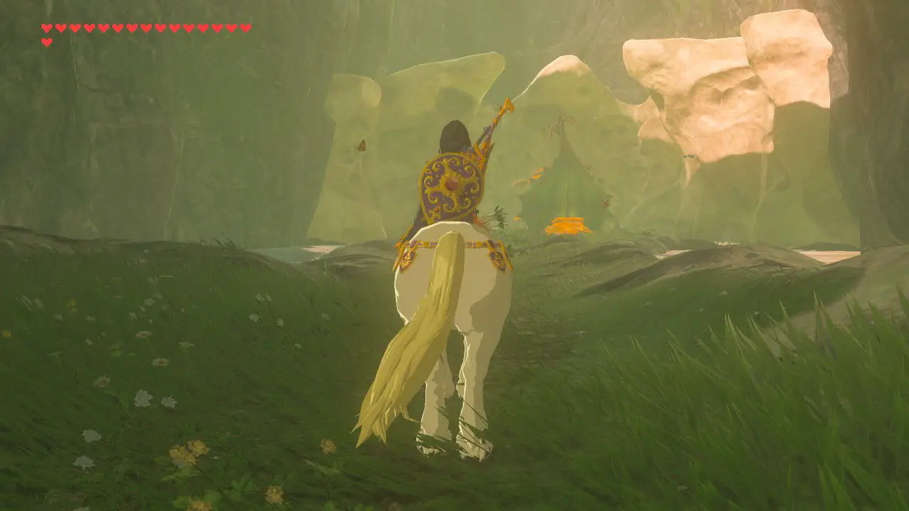 Localizando a fonte das fadas dos cavalos em Zelda: Breath of the Wild.