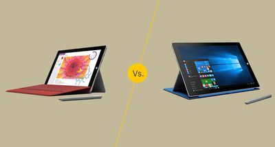Surface 3 vs. Surface Pro 3