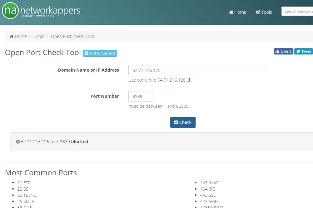 NetworkAppers abre ferramenta de verificação de porta