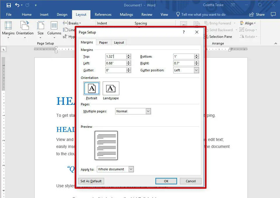 How To Change Margins In Wordpad