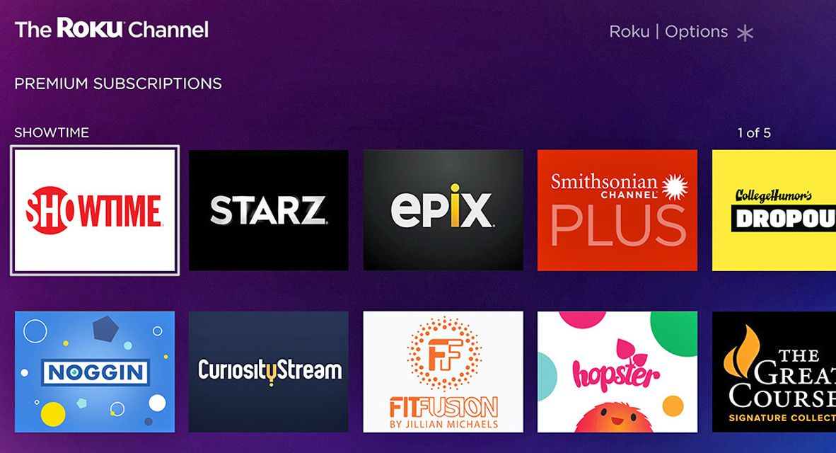 The Roku Channel - Premium Subscriptions
