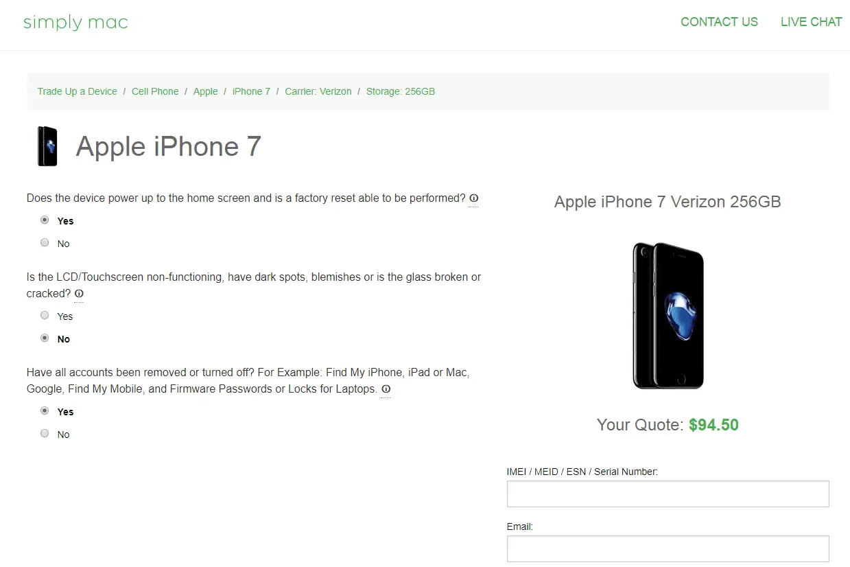 Simply Mac troca valor por um iPhone 7