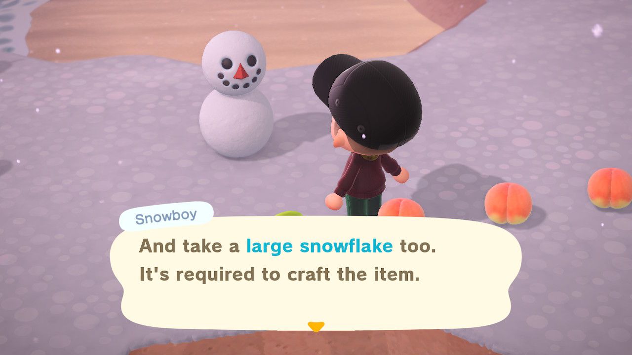 O Snowboy perfeito dá ao jogador um grande floco de neve