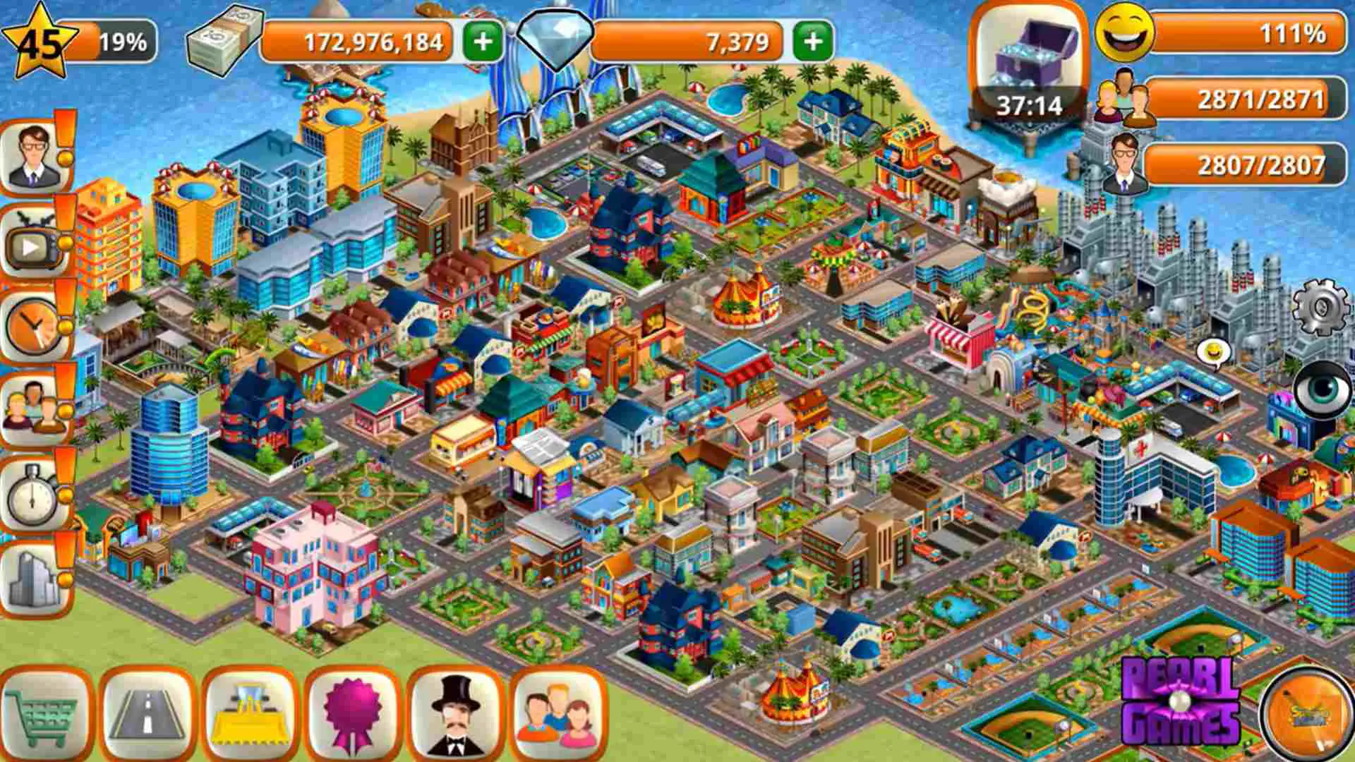 Videogame Village City Island Simulation no iOS.
