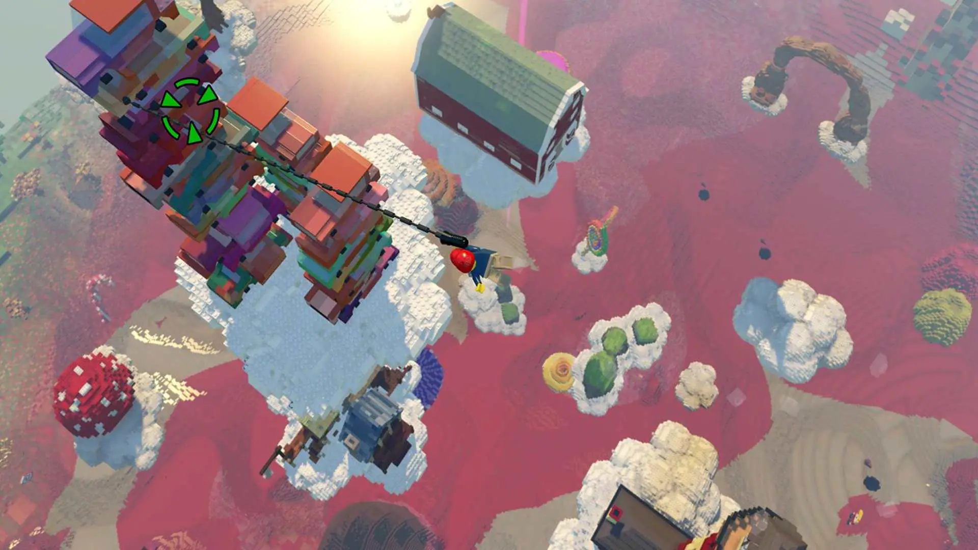 Jogo de construção de LEGO Worlds no Xbox One.