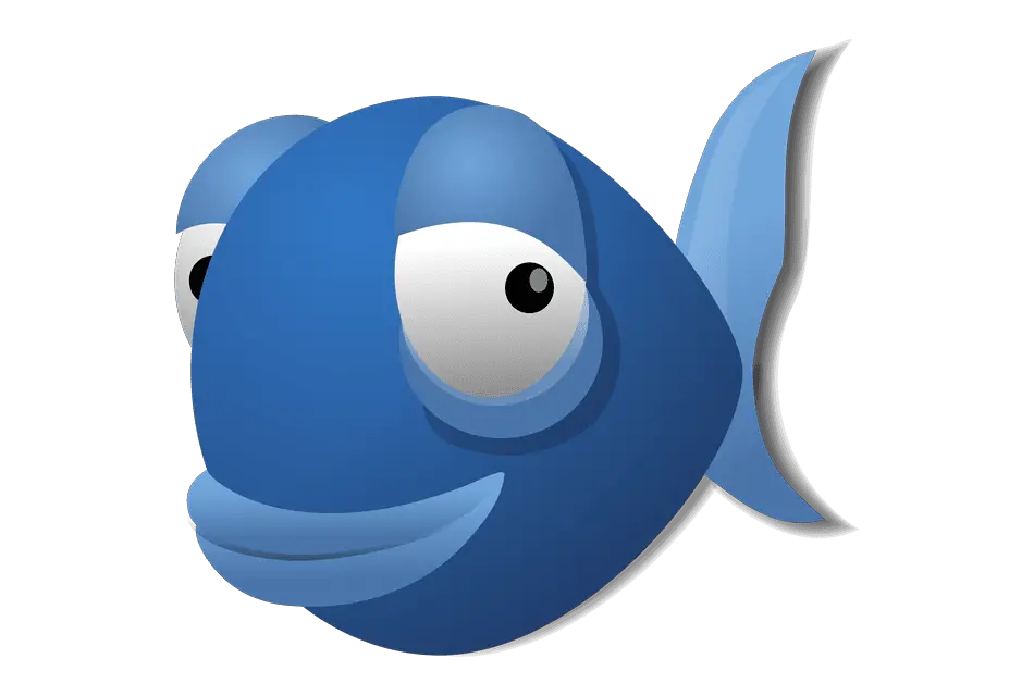 O logotipo da Bluefish