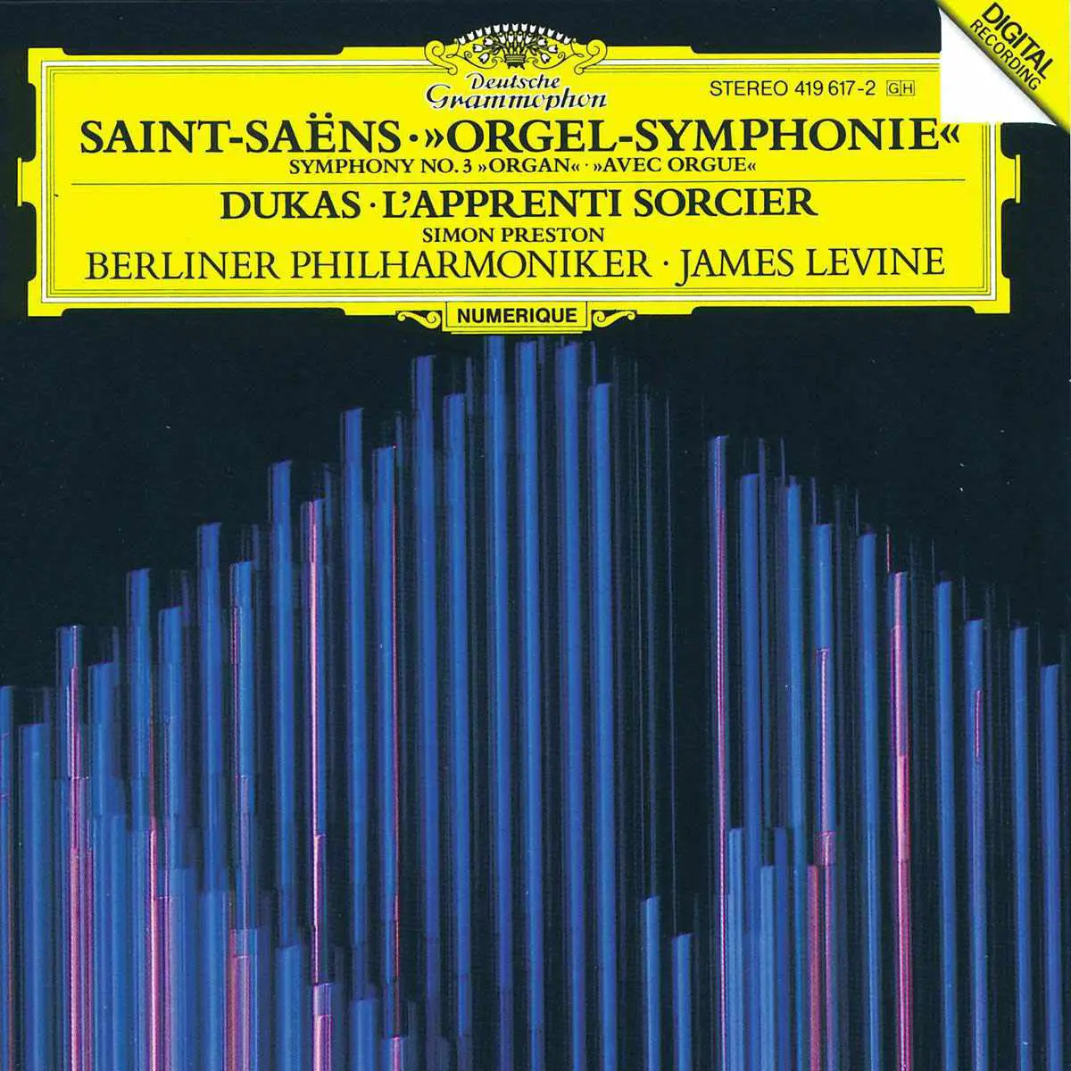 Saint-Saëns 'Symphony No. 3, capa do álbum' Organ Symphony '