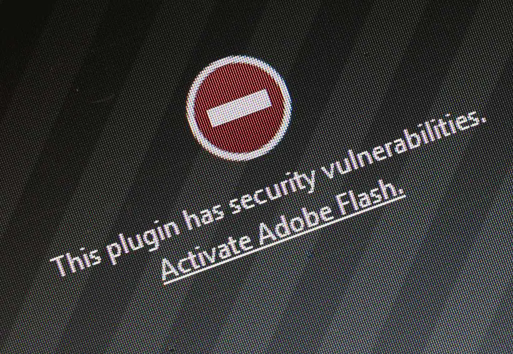 Aviso de segurança do Firefox para Adobe Flash
