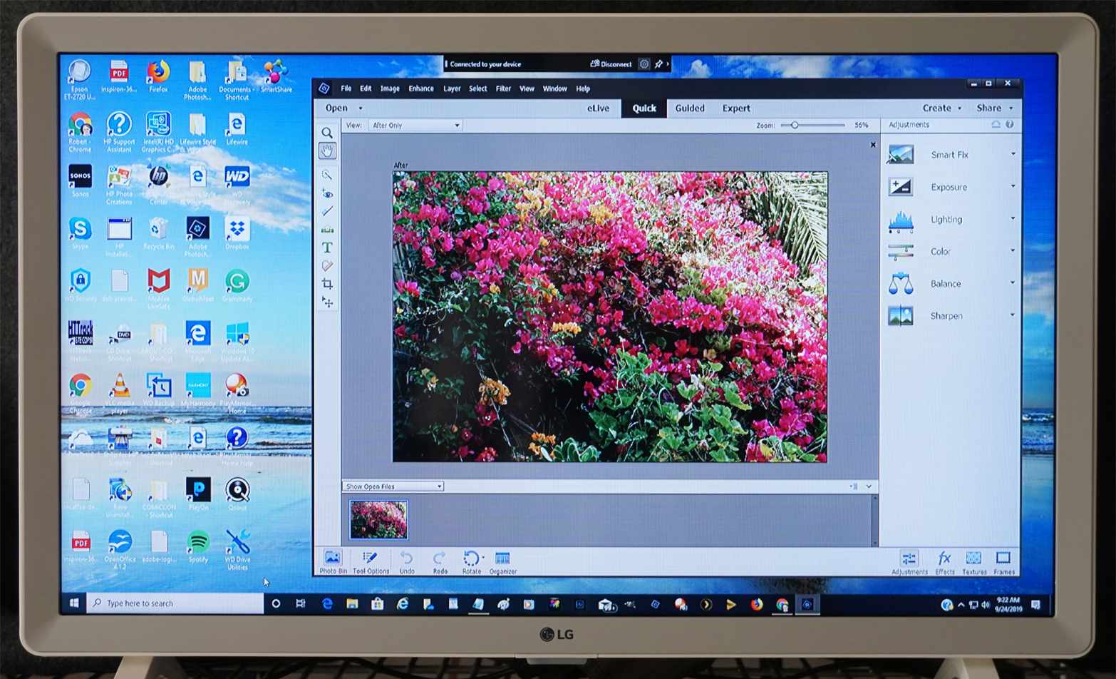 Espelhamento de tela do PC para TV LG com Miracast