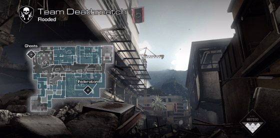 Captura de tela inundada de fantasmas de Call of Duty