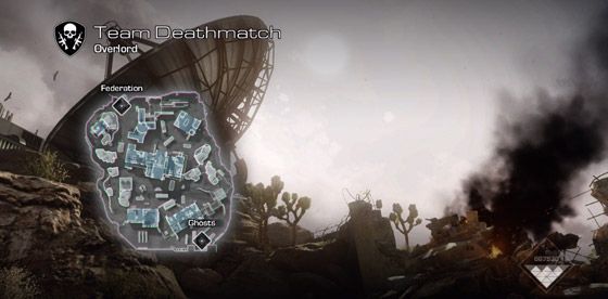 Call of Duty: captura de tela do mapa do Ghosts Overlord