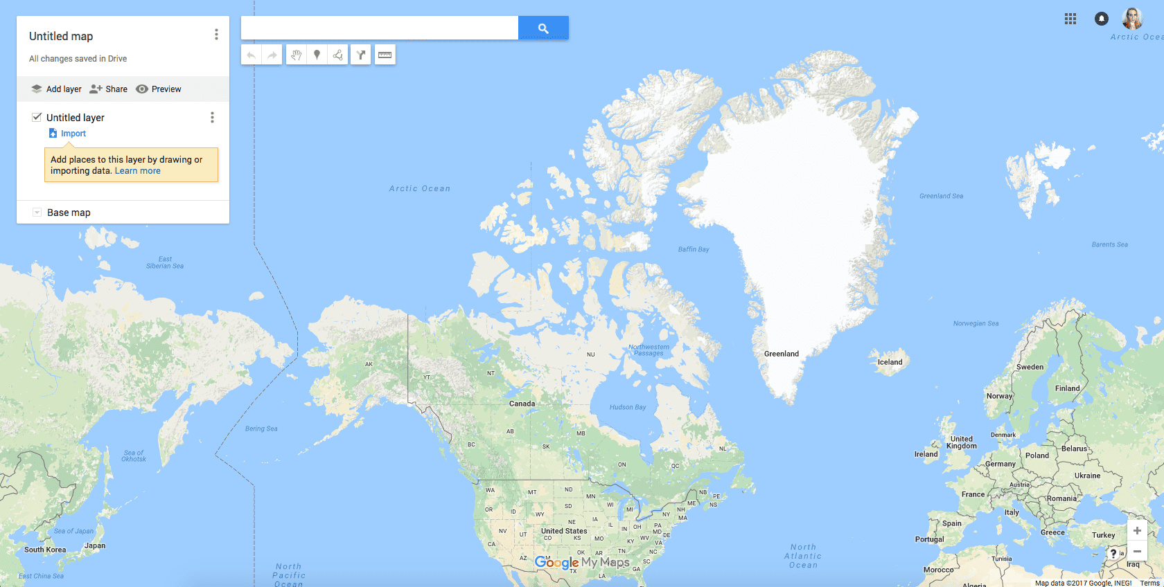 Criação de um mapa no Google My Maps
