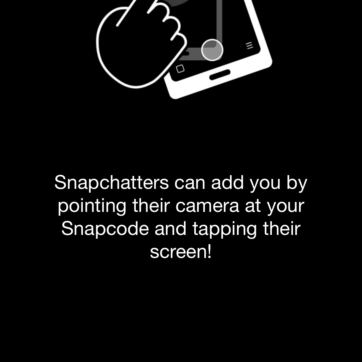 Adicionando um amigo no Snapchat para iOS