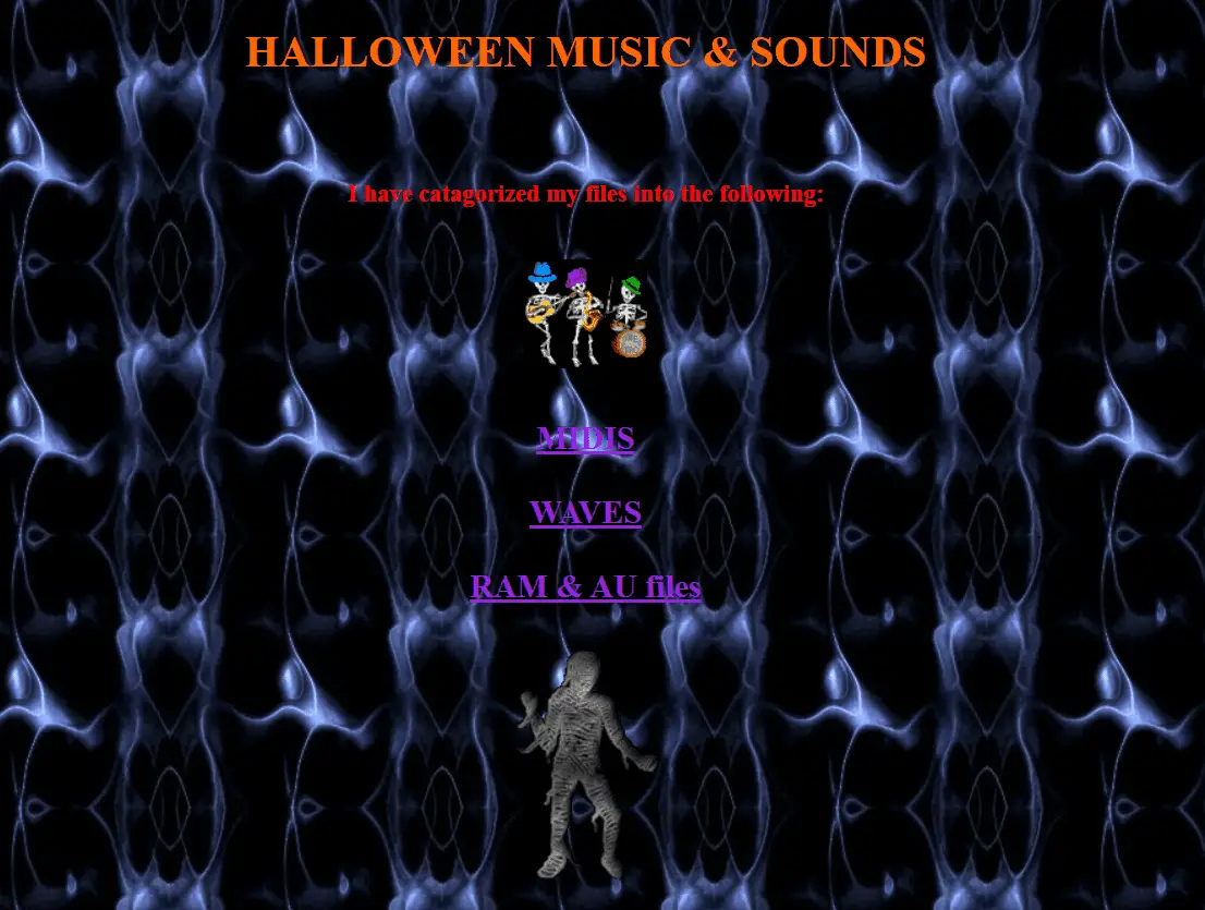 Música de Halloween e página de downloads em Carlah11