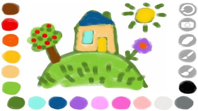 Aplicativo Scribaloo Paint iPad para crianças