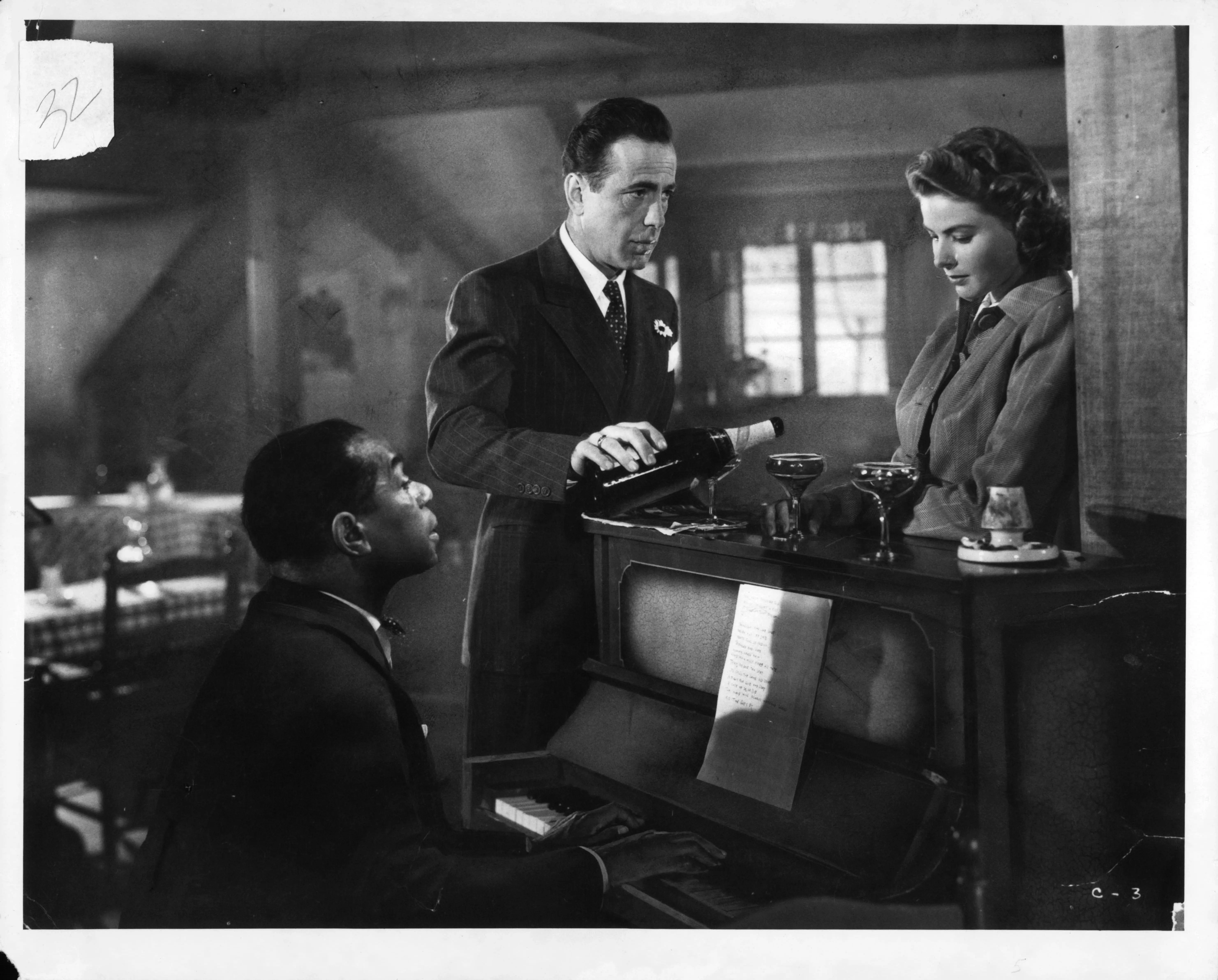 Humphrey Bogart e Ingrid Bergman em 'Casablanca'
