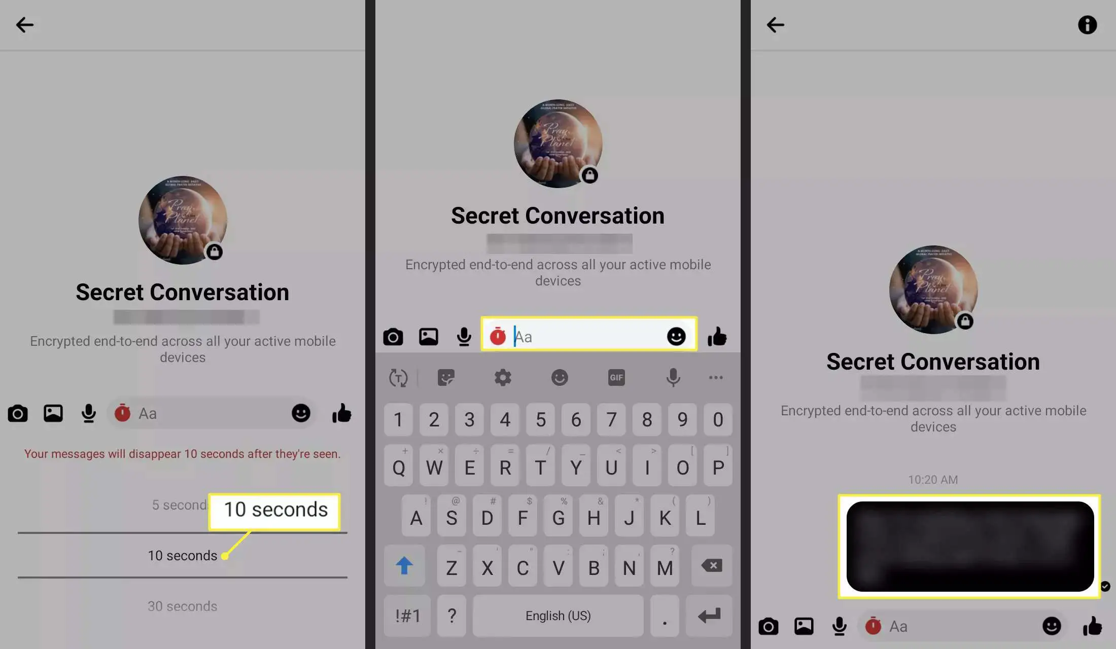 Defina um cronômetro para uma conversa secreta no Facebook Messenger