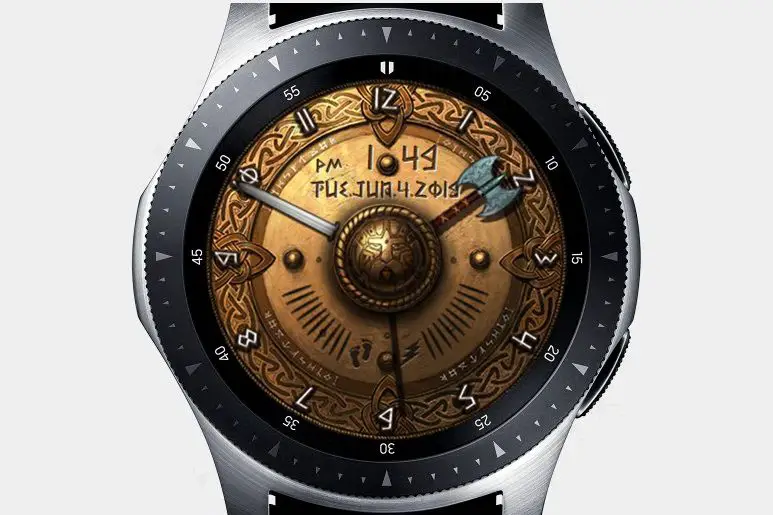 Relógio ACD Viking History em um relógio Samsung Galaxy