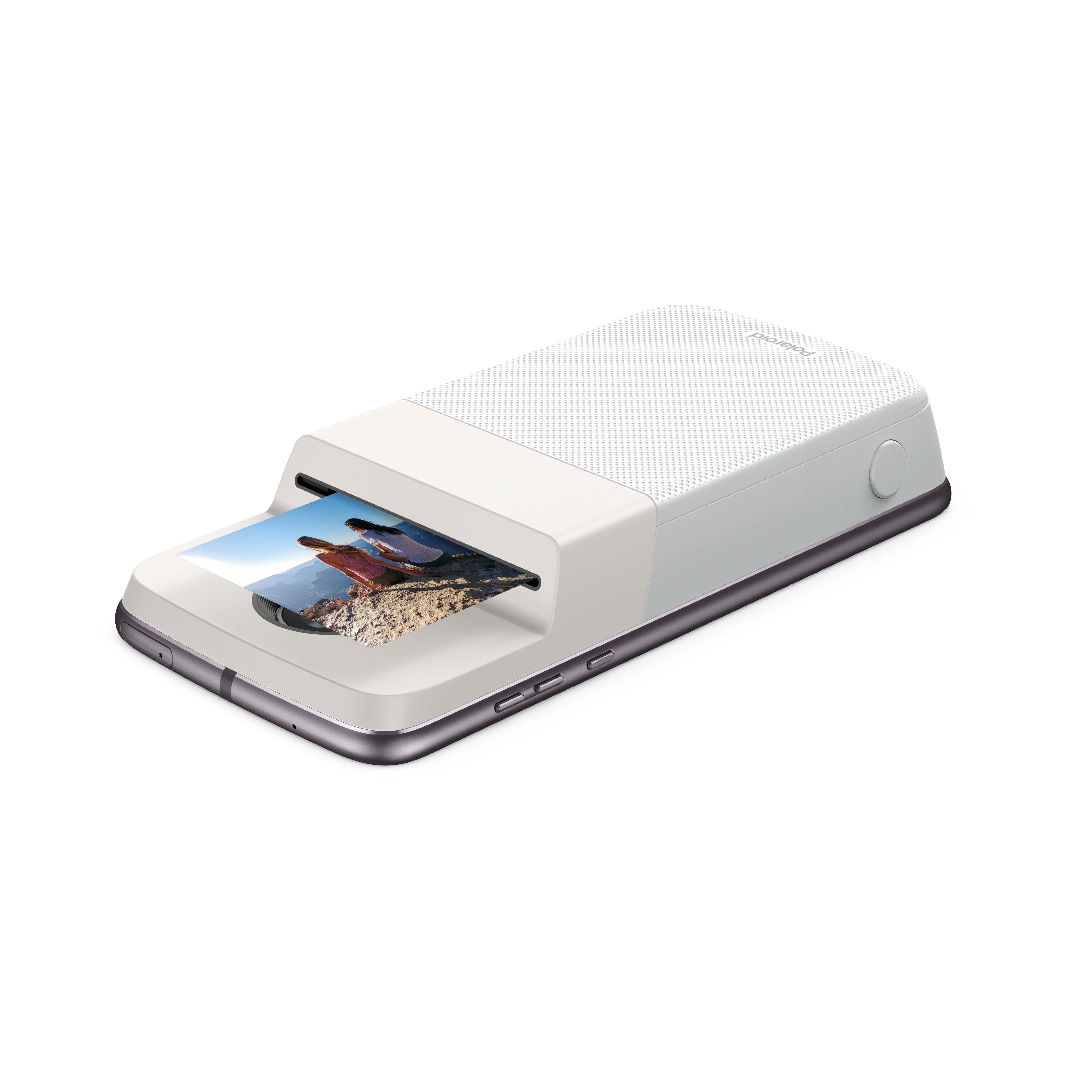 Impressora Polaroid Insta-Share imprimindo uma foto 2 por 3