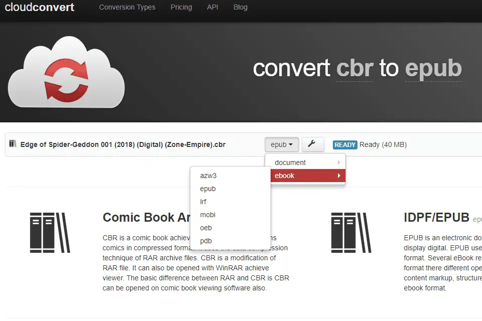 cbr to cbz converter online