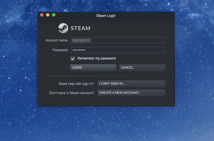 Inicie o Steam e faça login em sua conta.
