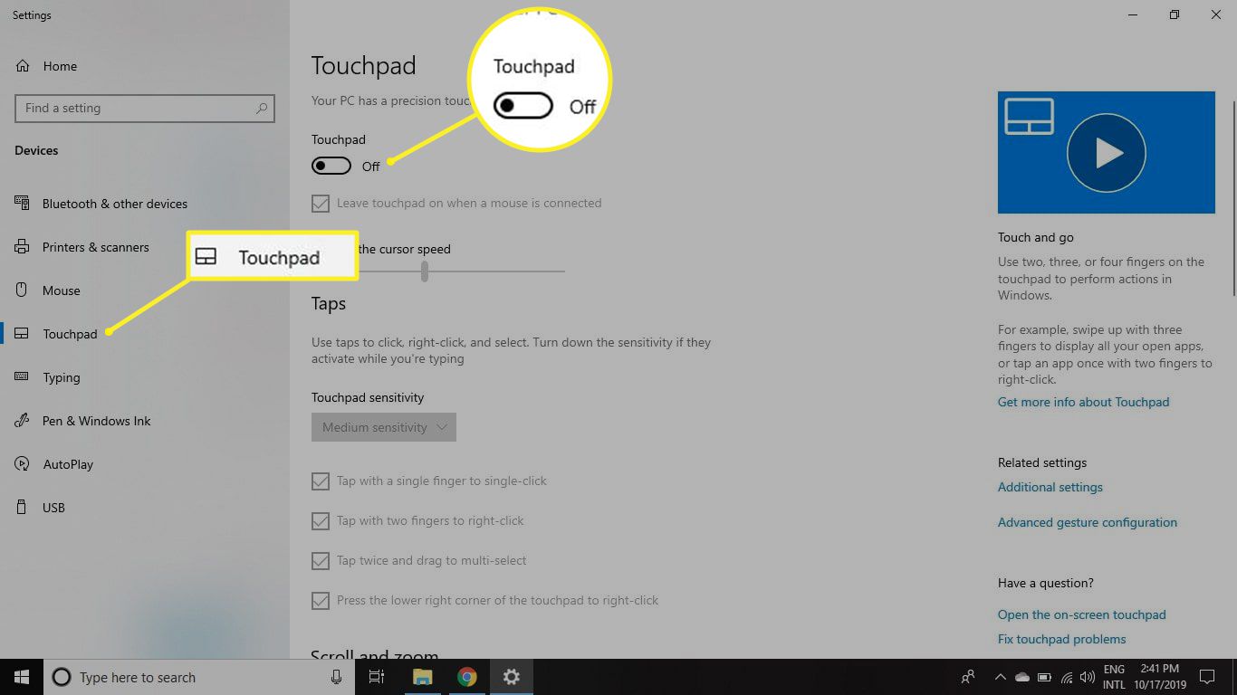 Como desativar o touchpad no Windows 10 - 2023