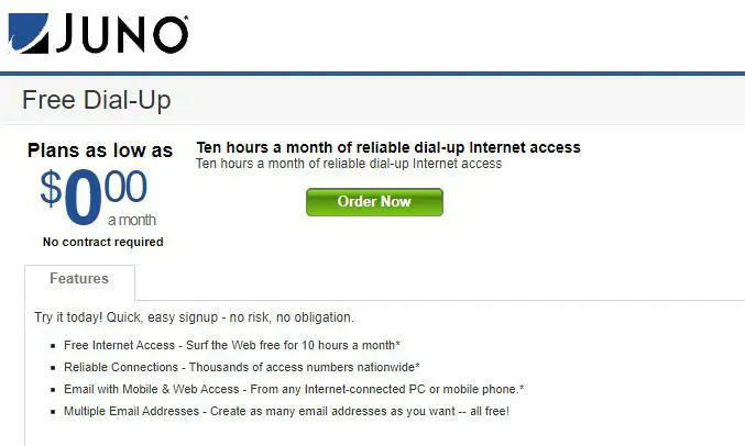 Acesso gratuito à Internet em casa a partir de Juno.