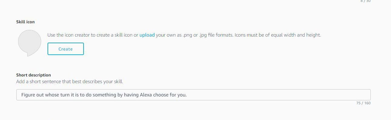 Crie um ícone de habilidade para a habilidade Alexa que você construiu.