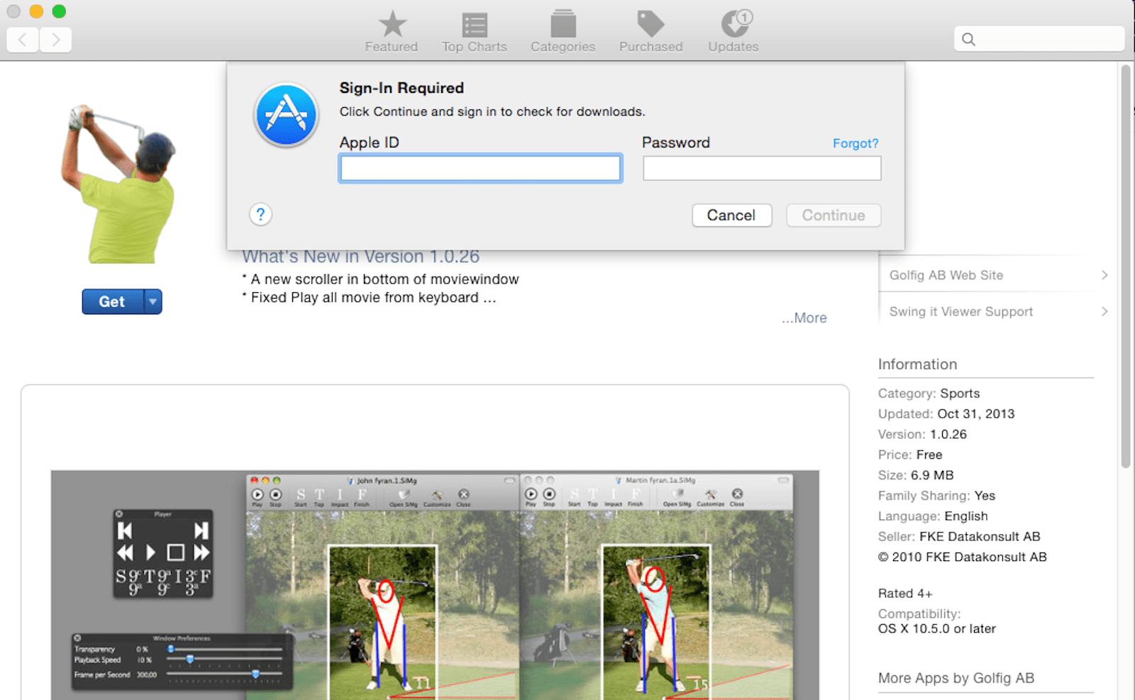Captura de tela da Mac App Store