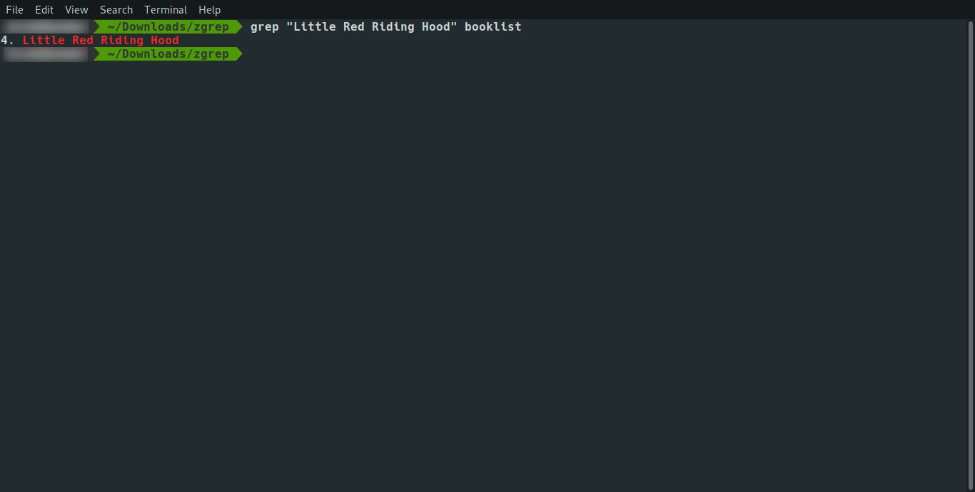 Arquivo grep do Linux