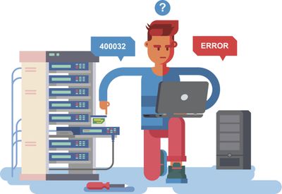 Ilustração representando um erro específico do computador