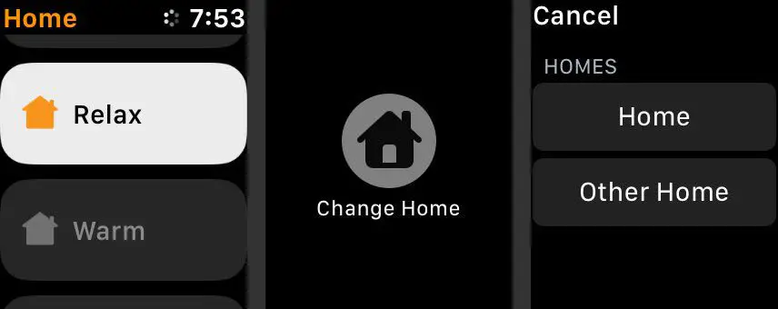 Como mudar de casa em casa no Apple Watch