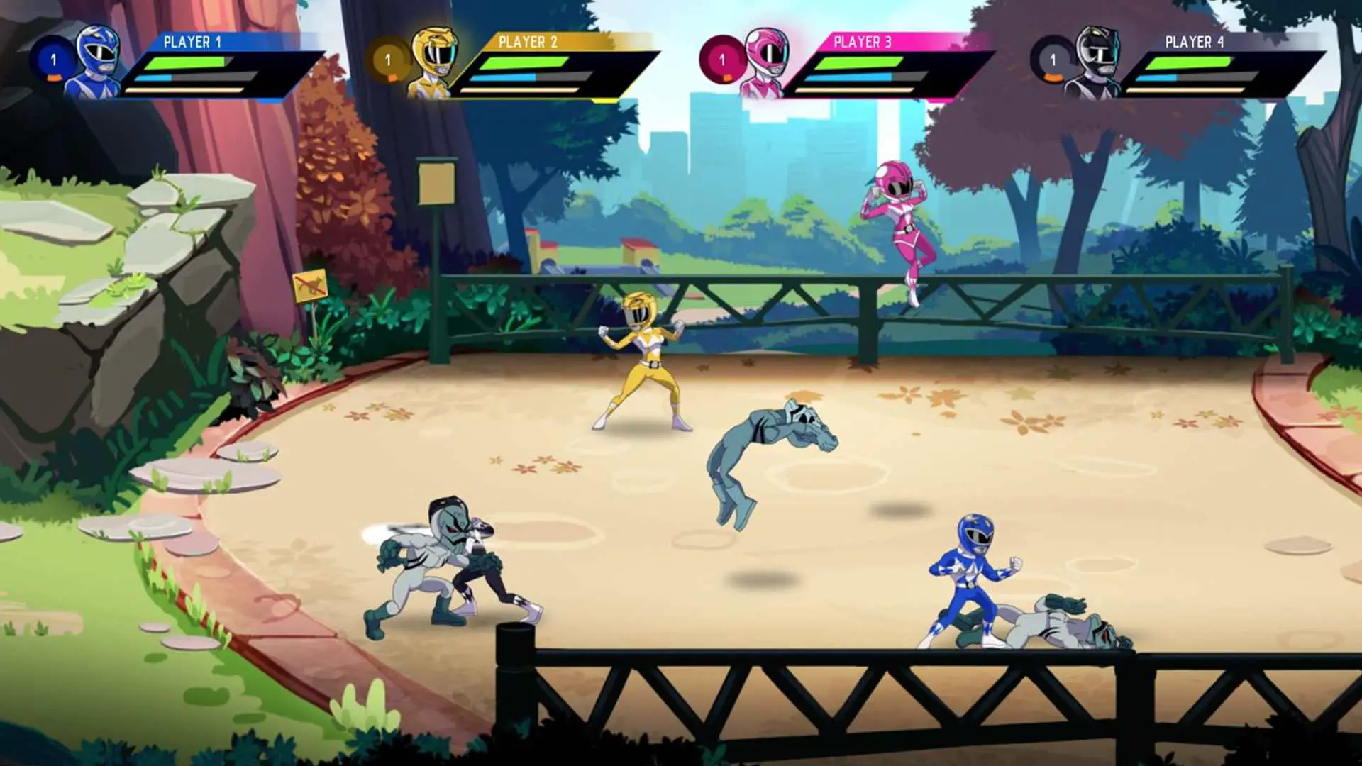 Poderoso Morphin Power Rangers de Saban: videogame Mega Battle offline para crianças.