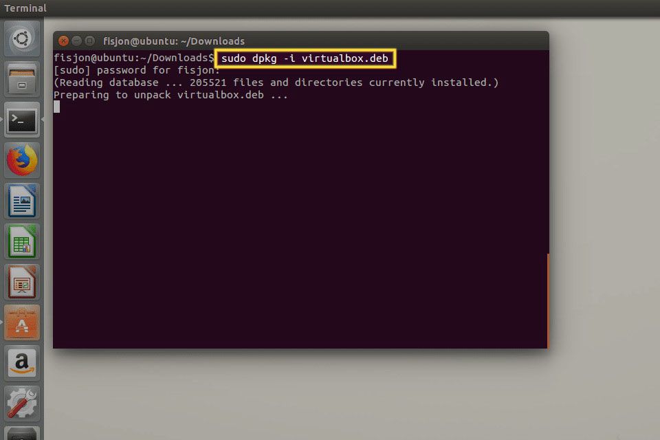 Comando sudo dpkg no Ubuntu