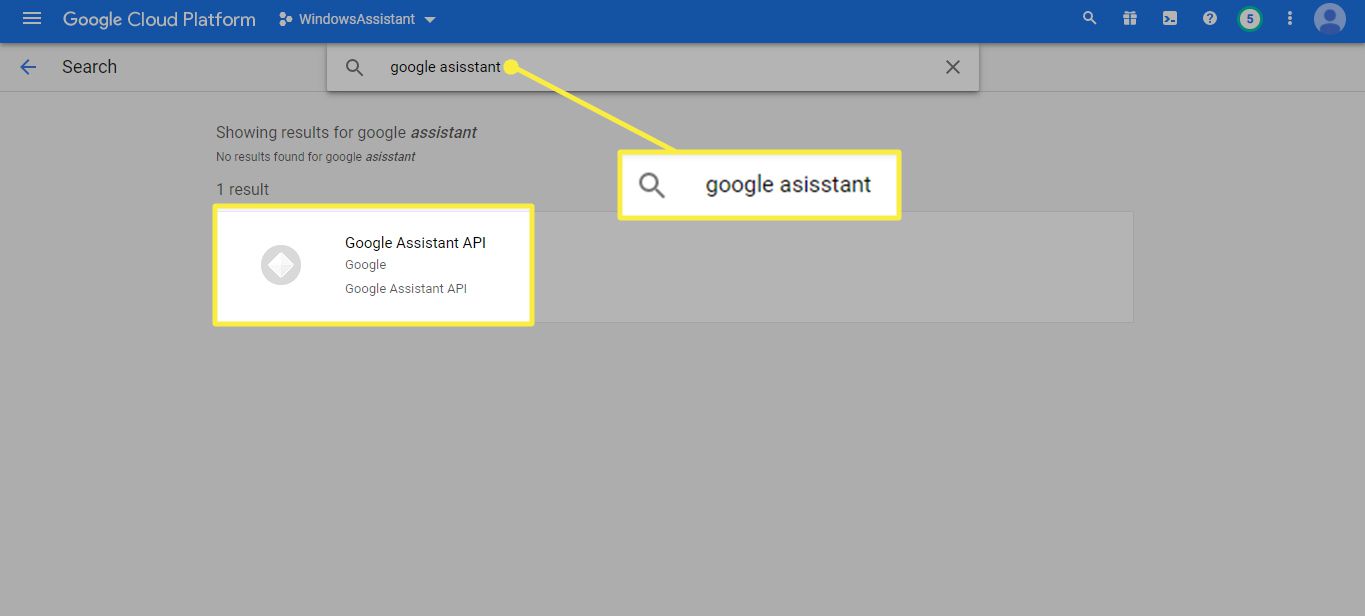 Google Assistant na barra de pesquisa e Google Assistant API no Google Cloud Platform