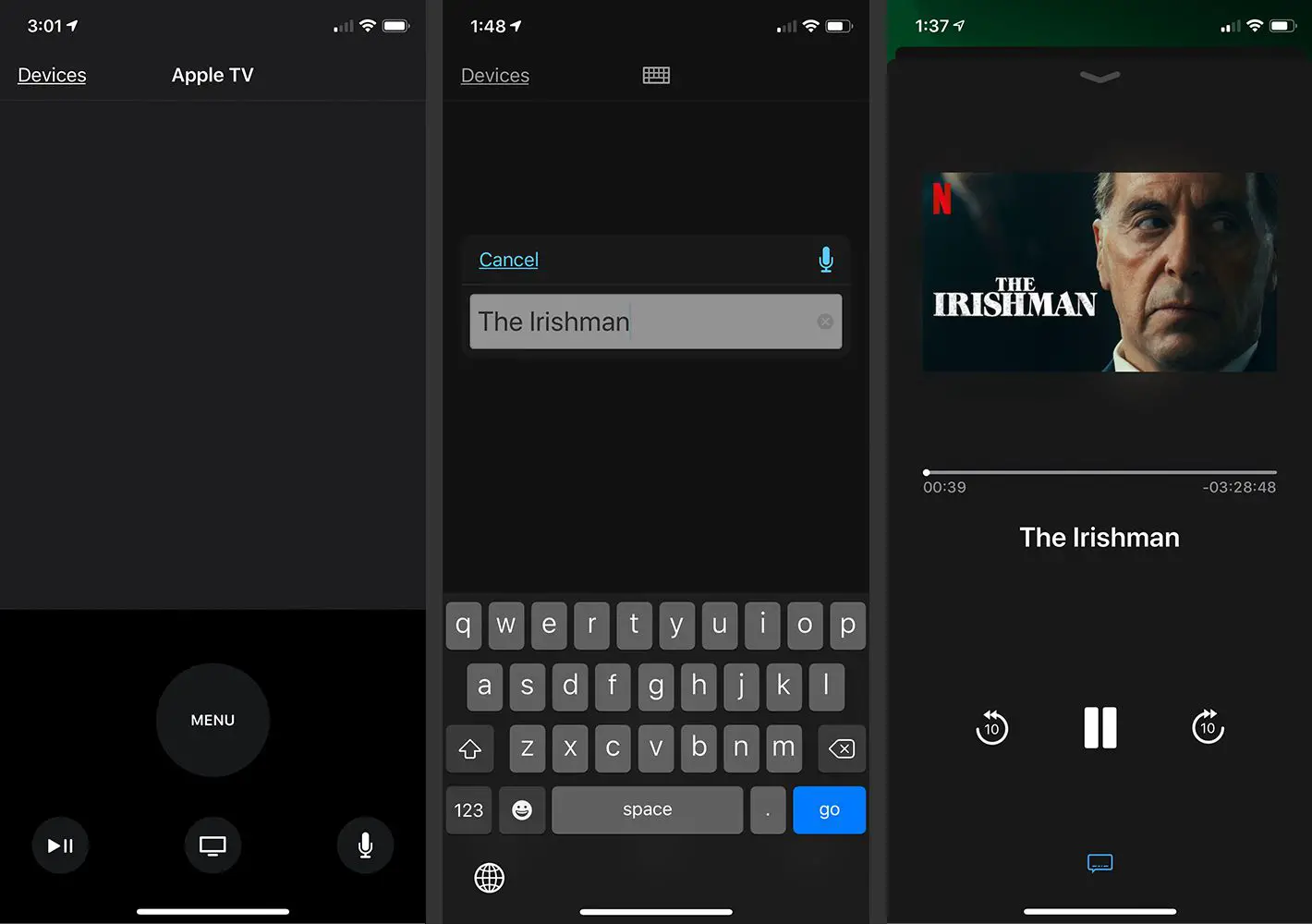 Aplicativo iOS Remote para Apple TV