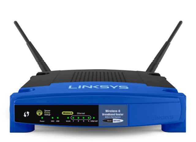Roteador de banda larga Roteador Linksys Wi-Fi Wireless-G de banda larga