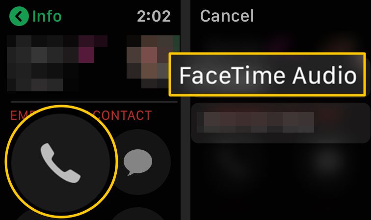 Ícone de telefone branco, botão de áudio FaceTime