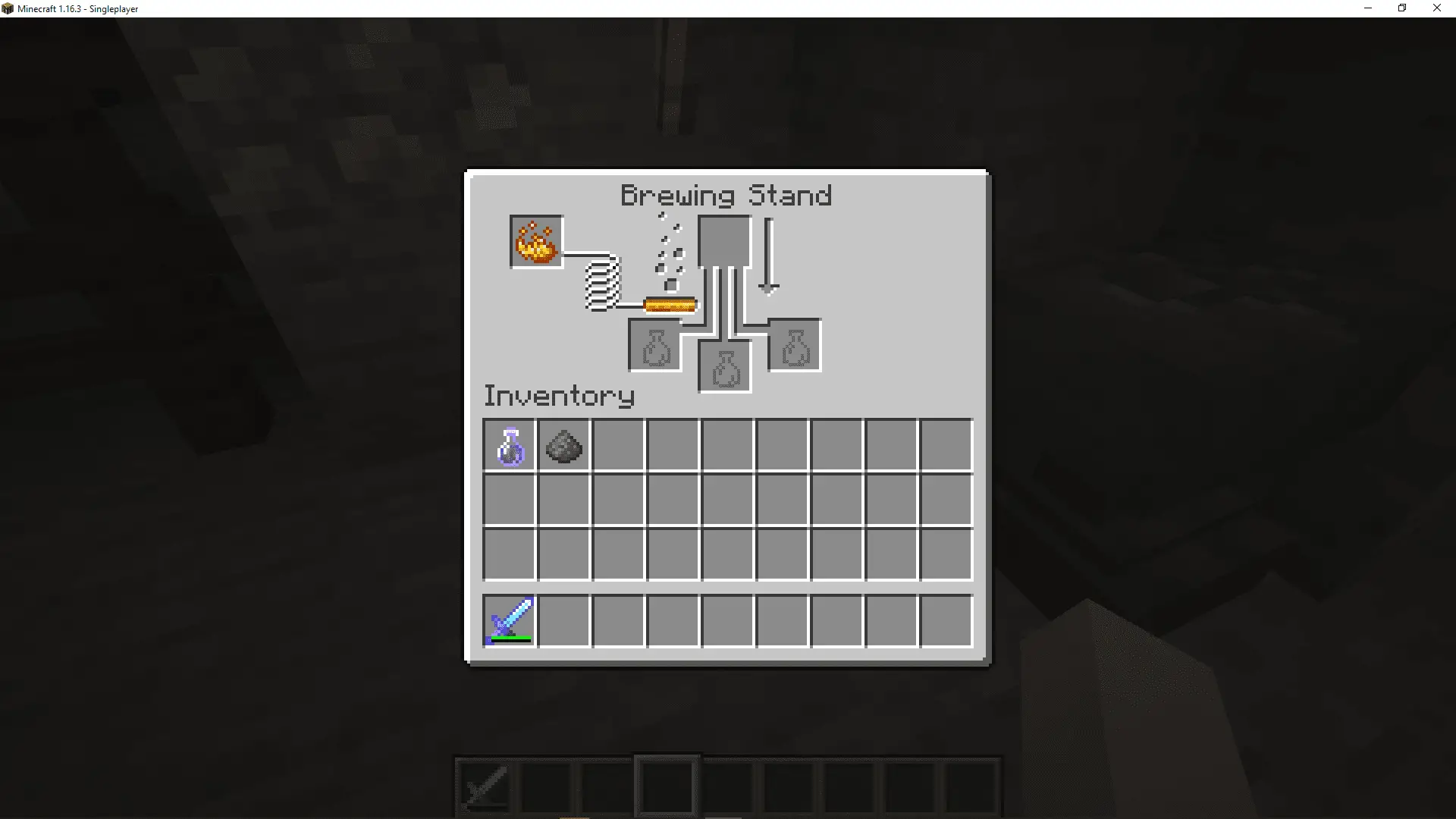 Uma captura de tela da interface de preparação do Minecraft.