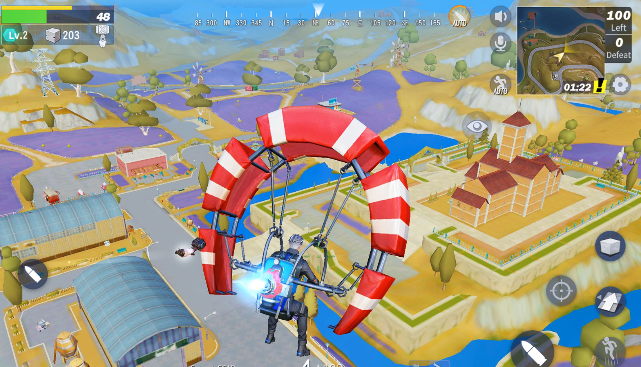 Captura de tela do jogo para iPhone, Creative Destruction