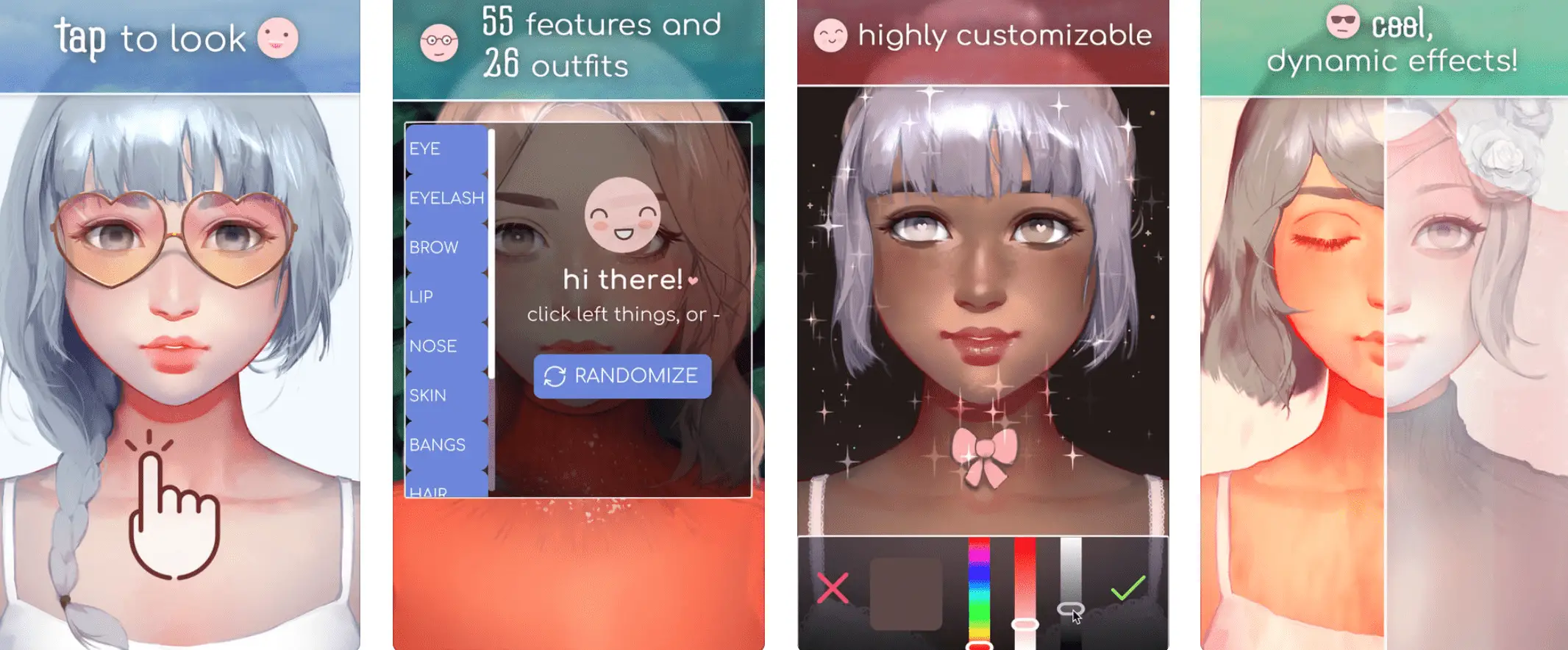 Captura de tela do jogo para iPhone, Live Portrait Maker, Avatar / Retrato de Angela He