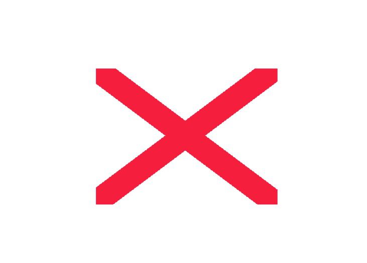 X vermelho significa que uma imagem não pode ser exibida corretamente no Microsoft PowerPoint