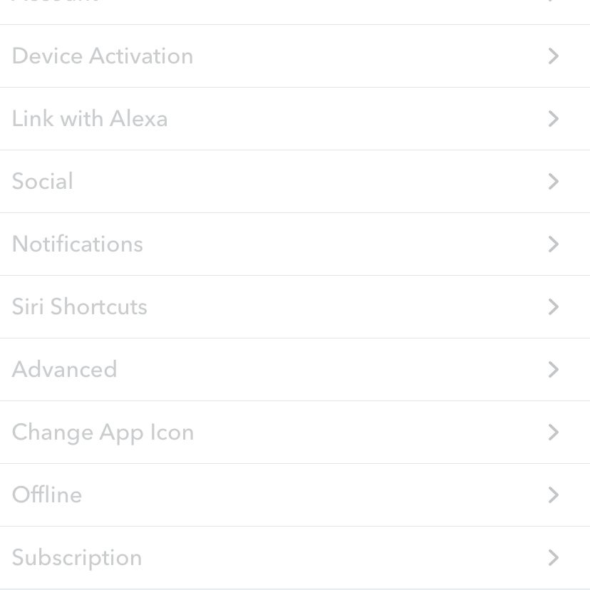 O aplicativo Pandora no iOS 13