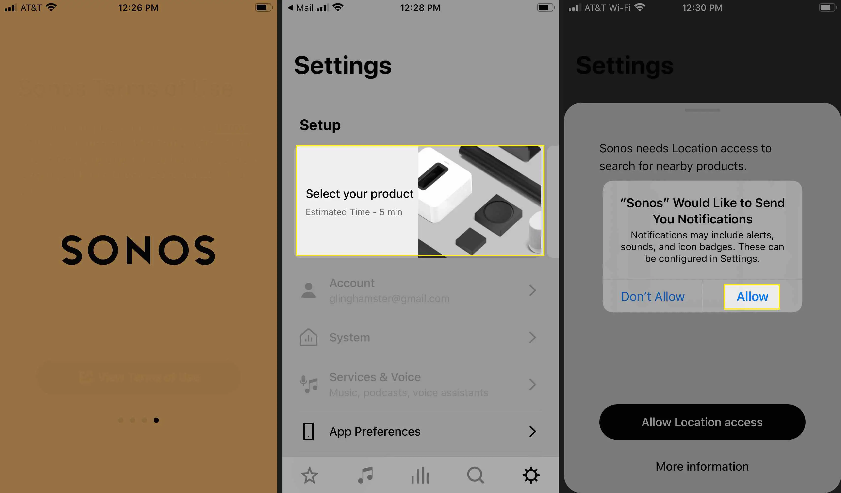 O aplicativo Sonos controlará a barra de som Sonos e a Apple TV