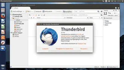Aplicativo de e-mail Mozilla Thunderbird